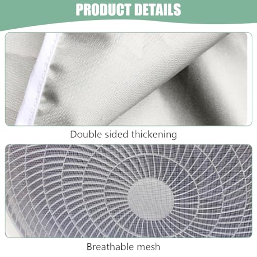 HASTHIP® AC Cover 1.5 Ton 1.5P Waterproof Condenser Unit Air Conditioner For Outside Units Insulated With Sun Protection Dust-proof Window Protection (2PCS) HASTHIP® AC Cover 1.5 Ton 1.5P Waterproof Condenser Unit Air Conditioner For Outside Units Insulated With Sun Protection Dust-proof Window Protection (2PCS)